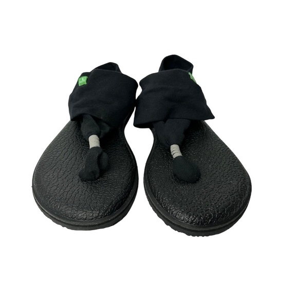 Sanuk Yoga Sling Back Black Sandals Women’s Size 9 - Picture 5 of 11